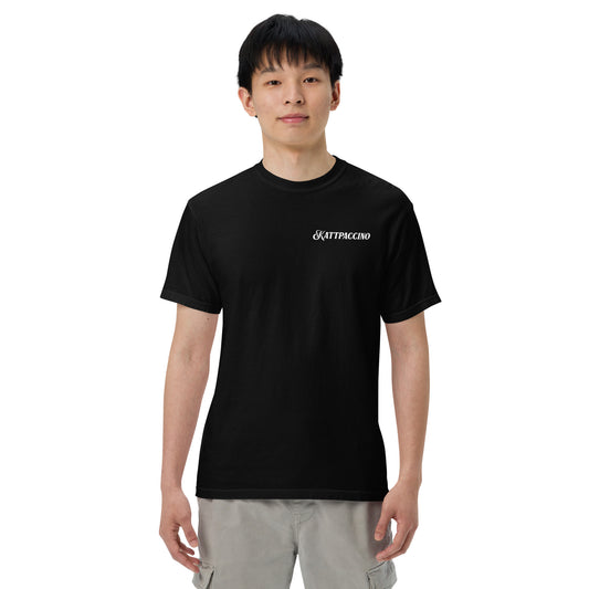 Black Kattpaccino heavyweight t-shirt